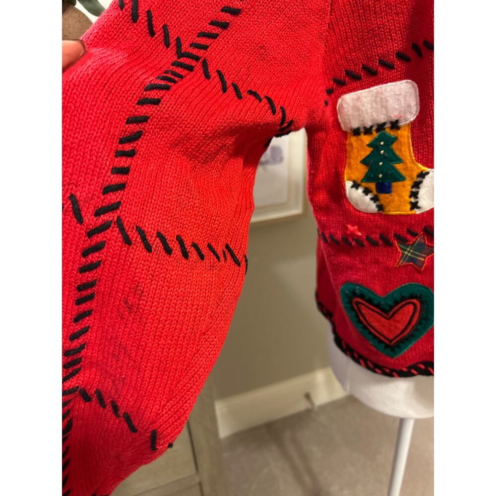 Designers Original Studio | Vintage Knit Holiday Cardigan | Large - Picture 6 of 15